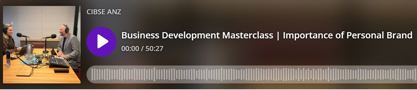 Talking Building Podcast link - Importance of Personal Brand