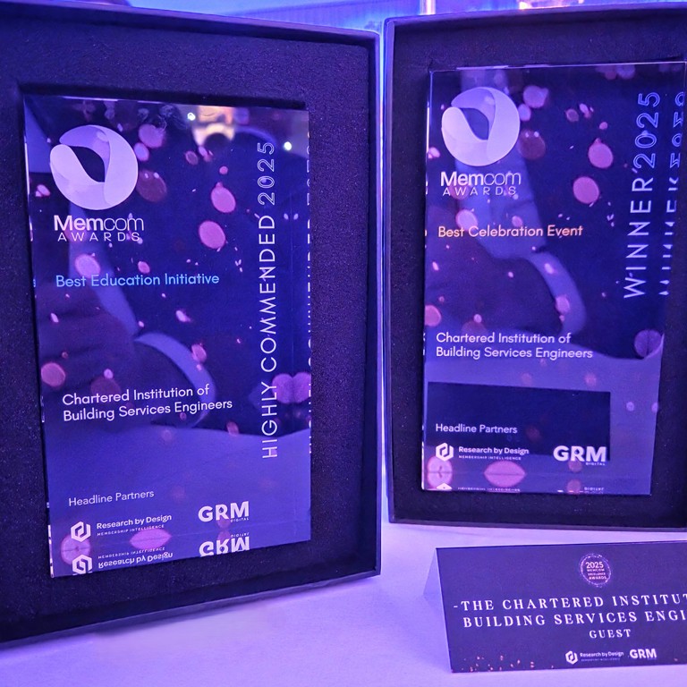 CIBSE recognised with two honours at the Memcom Excellence Awards 2025